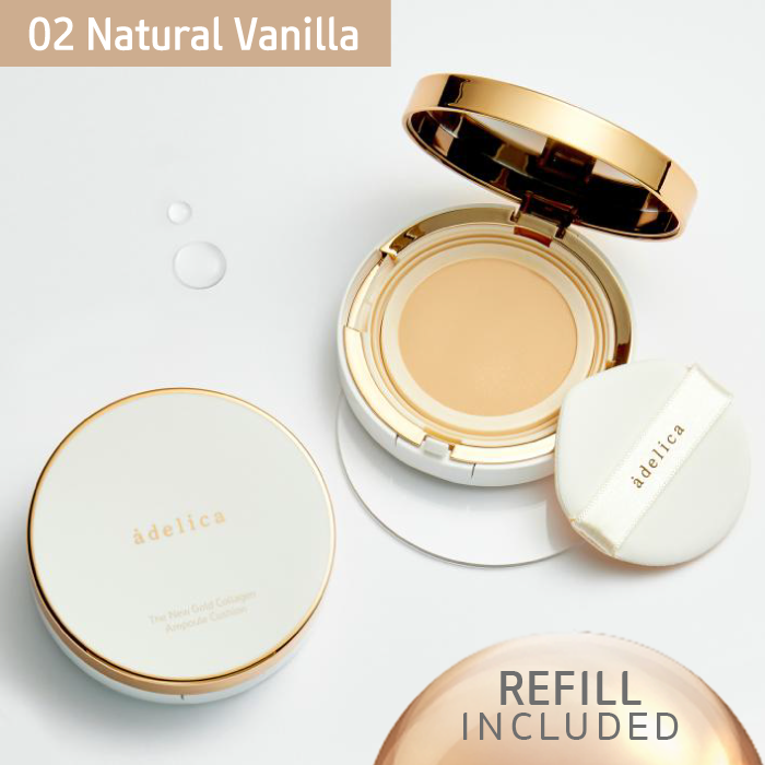 Adelica The New Gold Collagen Ampoule Cushion 02 Natura...